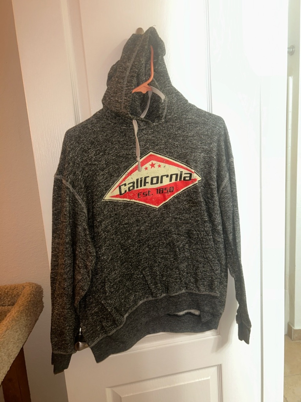California Graphic Hooded Sweater - Dark Gray